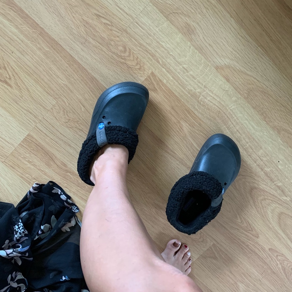 Warm fuzzy crocs